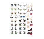 Gommette graine creative visage 210x148mm pochette 124 unites