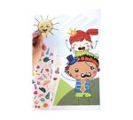 Gommette graine creative visage 210x148mm pochette 124 unites