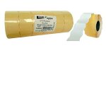 Étiquette adhésive apli agipa pour pince enlevable format 26x16mm coloris blanc rouleau 1000 unités lot de 6