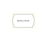 Étiquette adhésive apli agipa pour pince enlevable format 26x16mm coloris blanc rouleau 1000 unités lot de 6