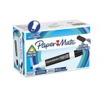 Marqueur paper mate effacable tableau blanc pointe          biseautee coloris noir