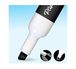 Marqueur paper mate effacable tableau blanc pointe          biseautee coloris noir