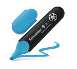Surligneur schneider job pointe biseautee rechargeable avec maxx 660 refill station  resiste evaporation bleu