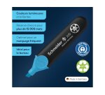 Surligneur schneider job pointe biseautee rechargeable avec maxx 660 refill station  resiste evaporation bleu