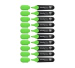 Surligneur schneider job pointe biseautee rechargeable avec maxx 660 refill station  resiste evaporation vert