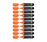 Surligneur schneider job pointe biseautee rechargeable avec maxx 660 refill station  resiste evaporation orange