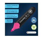 Surligneur schneider job pointe biseautee rechargeable avec maxx 660 refill station  resiste evaporation rose