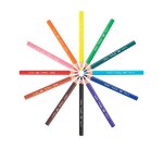 Crayon couleur bic kids evolution triangulaire resine de synthese ultra-resistant   maxi classpack 216 unites