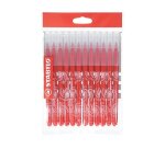 Feutre coloriage stabilo power recharge coffret schoolpack  pointe moyenne bloquée coloris rouge pochette de 12un