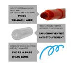 Feutres coloriage pentel arts pointe moyenne bloquee        resistante lavable             -