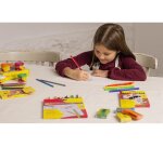 Crayon couleur jovi woodless triangulaire mine resistante  haut pouvoir couvrant inodore couleurs vives pack 288 unités