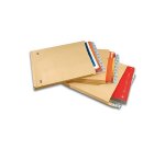 Pochette gpv a soufflets 30mm kraft brun resistant 120g b5 176x250mm fermeture bande silicone bte de 250u