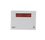 Pochette gpv polyethylene imprimee document ci-inclus 110x160mm protege des dechirures et intemperies paquet 100 unites