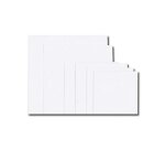 Enveloppe blanche gpv carree papier offset 120g 165x165mm bande de protection ideale invitations faire-part voeux