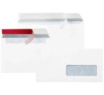Enveloppe gpv everyday blanche 80g dl 110x220mm fenetre 45x100mm fermeture securisee collage renforce boite 500 unites