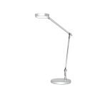 Lampe de bureau Led Unilux senza2 gris métal/chrome prise Europe