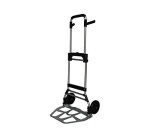 Diable pliant aluminium 1100x390x410mm pelle acier roues caoutchouc charge maximale 90kg poids 6.8kg