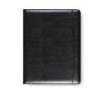 Conférencier a4 plastique bloc -notes inclus plusieurs compartiments poche rabat 32x25x2,5cm coloris noir