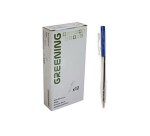 Stylo greening rétractable coloris bleu