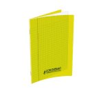 Cahier conquérant polypropylène a5+ 17x22cm 140 pages 90g séyès coloris jaune