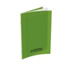Cahier conquérant polypropylène a5+ 17x22cm 140 pages 90g séyès coloris vert
