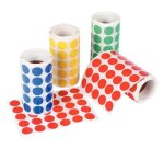 Gommette apli agipa adhésive ronde 20mm coloris assortis boîte 4 rouleaux 7080 unités