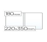 Pochette pvc porte-documents 18/100e 220x350mm coloris transparent
