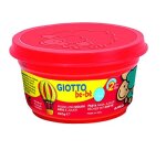 Pâte à modeler giotto be-bè testé dermatologiquement coloris assortis rouge jaune cyan blanc 4 pots 100g