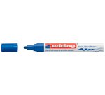 Marqueur edding permanent peinture e750 pointe moyenne 2/4mm encre laquée opaque tous supports résistant chaleur bleu