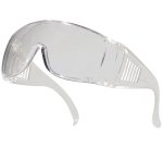 Lunettes visiteur deltaplus piton polycarbonate monobloc uv400 incolore