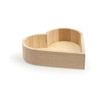 Plateau en bois graine créative 220x190x50mm forme coeur