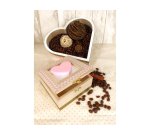 Plateau en bois graine créative 220x190x50mm forme coeur