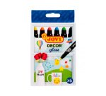 Craie cire jovi décor glass toutes superficies non poreuses non permanente étui 6 unités