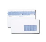 Enveloppe gpv dl+ 112x225mm 90g adhésive fermeture rapide sécurisée définitive fenêtre 45x100mm blanche boîte 500 unités