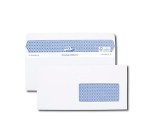 Enveloppe gpv dl+ 112x225mm 90g adhésive fermeture rapide sécurisée définitive fenêtre 45x100mm blanche boîte 100 unités