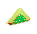 Porte-serviettes culture club à décorer forme sapin mdf 16x5x6cm