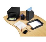 Module classement exacompta the box ecoblack 5 tiroirs 387x284x218mm coloris noir