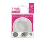 Moule dtm mini silicone diamètre 70mm réalisation miniature pâte polymère four modèles assortis lot 6 unités