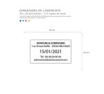 Tampon dateur trodat ligne prodateur timbre 5440 monture seule 49x27mm 4 lignes maximum date 4mm coloris noir