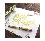 Stylo-bille uniball signo broad écriture large 0.8mm pointe 1mm grip caoutchouc encre gel résistante eau lumière or