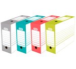 Pack 20 boites d'archivage Elba d10 automatique assorti