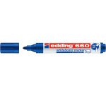 Marqueur edding e-660 tableaux blancs effacable a   sec pointe moyenne trace      1,5/3mm bleu pack 17 + 3