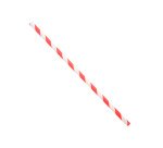 Paille en papier biodegradable coldis diametre 6mm longueur 20cm coloris     rouge/blanc boite 250 unites