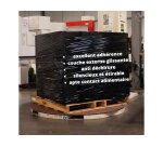 Film etirable manuel cast eco polyethylene 20 microns face  interne collante 450mmx270m   coloris opaque noir