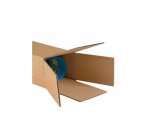 Tube d expedition carre cartonkraft recycle simple cannelureprotection renforcee aux      extremites 15x15x60cm