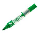 Pack pilot v-board master 10 marqueurs effacables a sec    pointe conique moyenne 10 recharges 5 offertes coloris vert