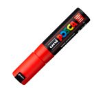 Marqueur peinture posca pc7m pointe large conique encre    inodore couvrante miscible    tous supports coloris rouge