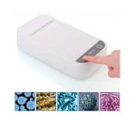 Boitier de sterilisation uvc innova detruit                micro-organismes et bacteries pour portables cles lunettes