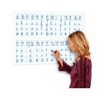 Tableau alphabet et seyes recto/verso bouchut grandremy pellicule effacable 5         oeillets de suspension