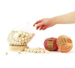 Perles en bois graine creative diametre 20mm sachet 18 pieces
